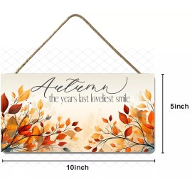 Twisted R Design Autumn the Years Last Best Smile Handmade Sign Farmhouse Decor Door Hanger Sign