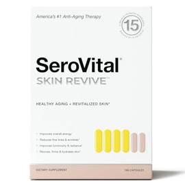 Serovital Skin Revive - Anti Aging Supplement – Dual Action Day/Night Formula for Collagen Support, Skin Hydration, Fine Line Reduction – 30-Day Suppl