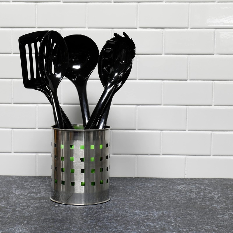 Chef Craft Basic Nylon Basting Spoon, 11.5 inch, Green/Black