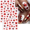 10 Sheets Fall Nail Art Stickers Decals Thanksgiving Nails Decals