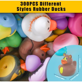 400 Pcs Rubber Ducks in Bulk, Jeep Ducks for Ducking, Mini Rubber Duckies for Toddler Baby Bath Toys, Kids Bath Pool Toys, Duck Gifts for Birthday Christams Party Favors