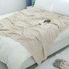 uxcell Cotton Cable Knit Throw Blanket Soft Throw Couch Covers