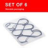 Ansxiy 6 Pack 5 Inch S Hooks for Hanging, Heavy