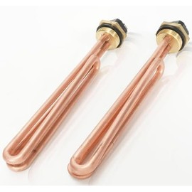 2 Pack HE 55220 Water Heater Elements. Fits Ecosmart, Richmond, Eemax, Rheem. Replaces 60208. 5.5 kW/220v, 6 kW/240v, for tankless heaters.