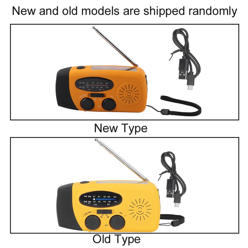 Hand Crank Solar Radio Multifunctional Emergency Radio LED Radio with