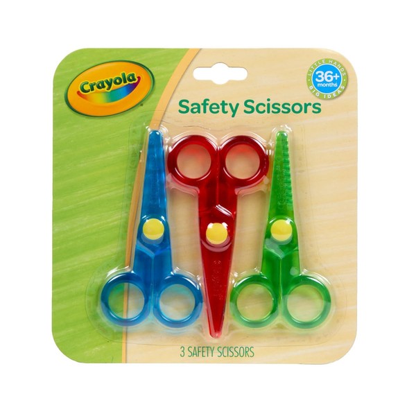 Crayola Crayola My First Safety Scissors, Toddler Art Supplies, 3ct