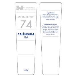 Dr. Montfort | Gel Caléndula Montfort 74 | Regenerador Natural de la Piel | Cuidado Suave y Refrescante (60 mL)