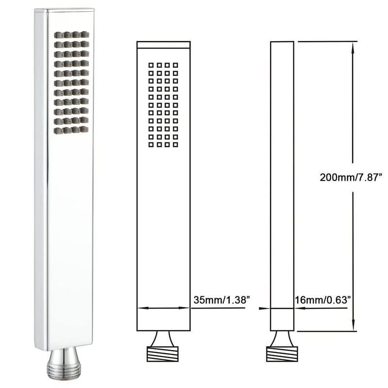 Gaosin Brass Handheld Shower High Pressure Single Function Hand Shower