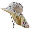 BASSDASH Kids UPF 50+ Wide Brim Sun Hat with Neck