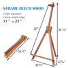 Falling in Art Beechwood 25" Tabletop Easel Display Stand for