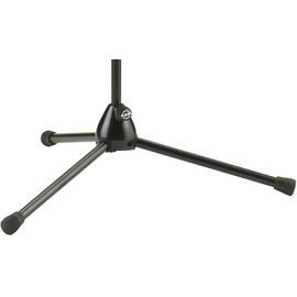 K&M König & Meyer 20130.500.55 Tripod Microphone Stand, Lightweight Base, Sturdy Folding Legs, Adjustable Height Clutch Up To 63”, Storage/Travel Compact Design, Pro Grade, German Made, Black