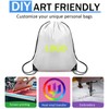 Grneric 12Pcs Drawstring Backpack Bulk Cinch Bag, Polyester Drawstring Bags