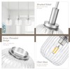Osimir Brushed Nickel Pendant Lights Kitchen Island, 1-Light 5.9" Modern