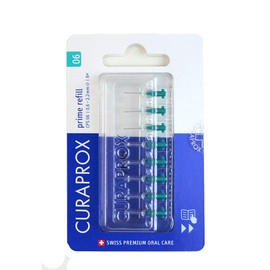Curaprox Swiss CPS 06 Prime Refill Interdental Brushes Pack of 8 Blue