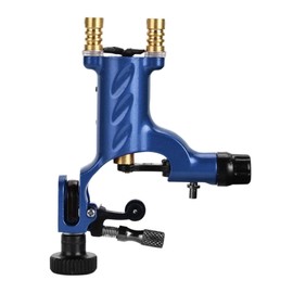 NUZAMAS Rotary Tattoo Machine Electric Rotary Liner Shader Tattoo Strong Motor Gun Permanent RCA Cord Artist Makeup Tool Blue