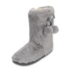 Polar Womens Faux Fur Slipper Boots - Memory Foam Indoor