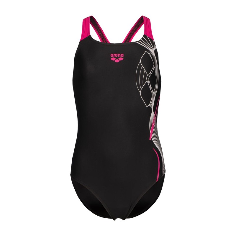 ARENA Costume da Bambina Feel Logo Swim PRO Back