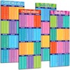 CHUNNIN 4 Pcs Large Educational Math Posters Banner Multiplication Division