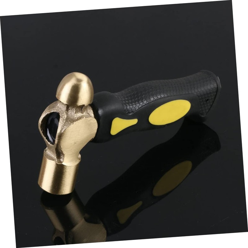 LALAFINA Mini Round Head Brass Hammer Stamping and Chiseling Tool