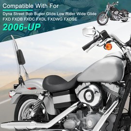 AUFER Detachable Chrome Passenger Backrest Sissy Bar With Backrest Pad Compatible With For Dyna Street Bob Super Glide Low Rider Wide Glide FXD FXDB FXDC FXDL FXDWG FXDSE 2006-UP