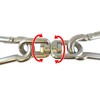 FregocS SW-OO-M6-6p Swivel, 0.2 inch (6 mm), Stainless Steel, Convenient
