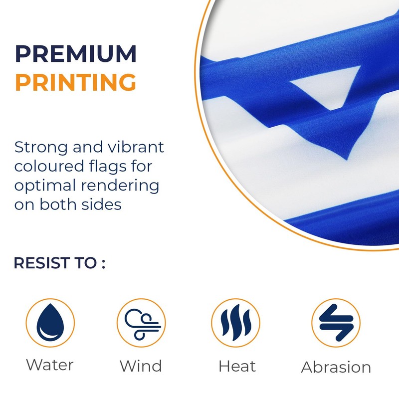 AZ FLAG Israel Flag 2' x 3' - Israeli -