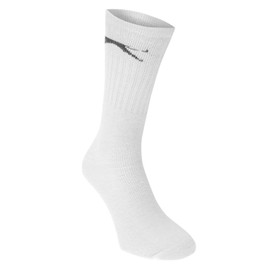 Slazenger Mens 5 Pack Crew Socks Elasticated Ankle Opening Mens 7-11 White