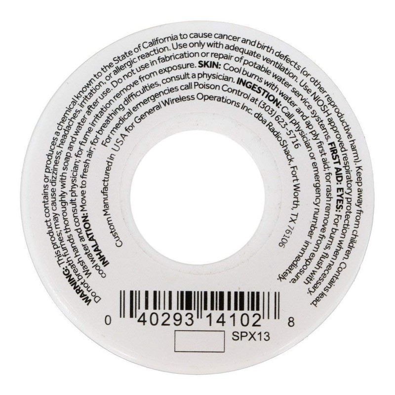 RadioShack SnPb 63/37 Tin/Lead Rosin-Core Solder, 0.050" Diameter - 1.5