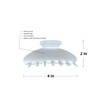 The OideGuiing Durable Acetate Hair Clips - 4-Inch Pearl white