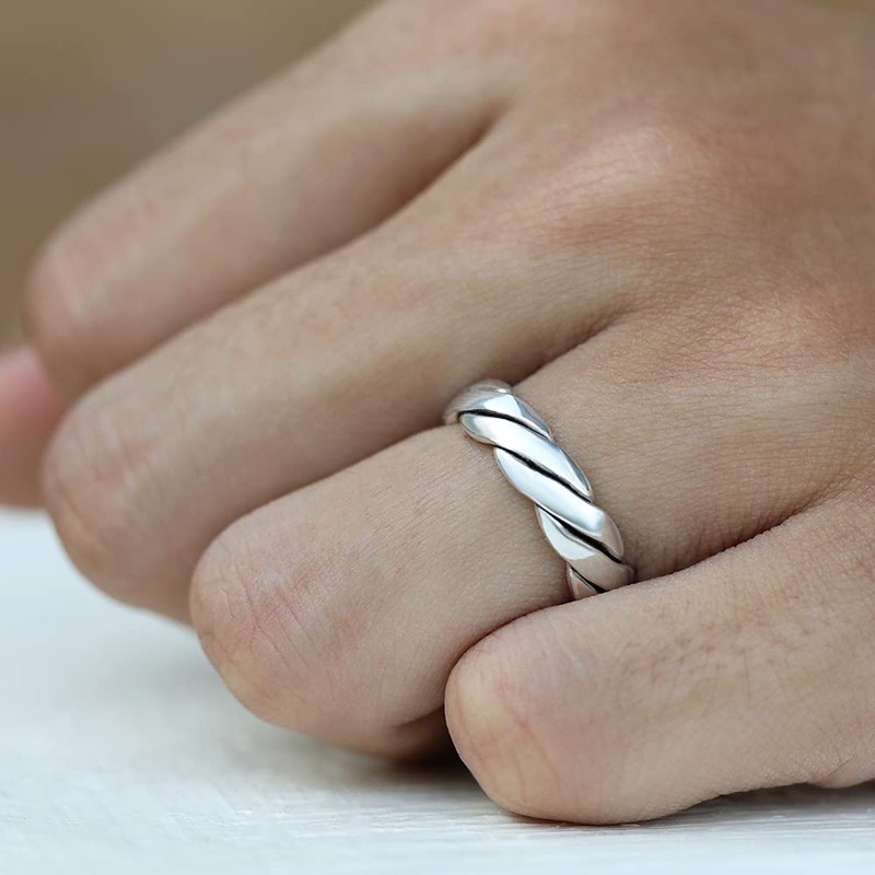 SATURN RING - Solid 925 Sterling Silver Unisex Ring -