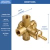 Replacement for Moen 2510 Brass Pressure Balancing Tub and Shower