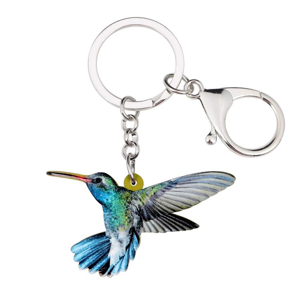WEVENI - Llavero de acrílico con diseño de colibrí para