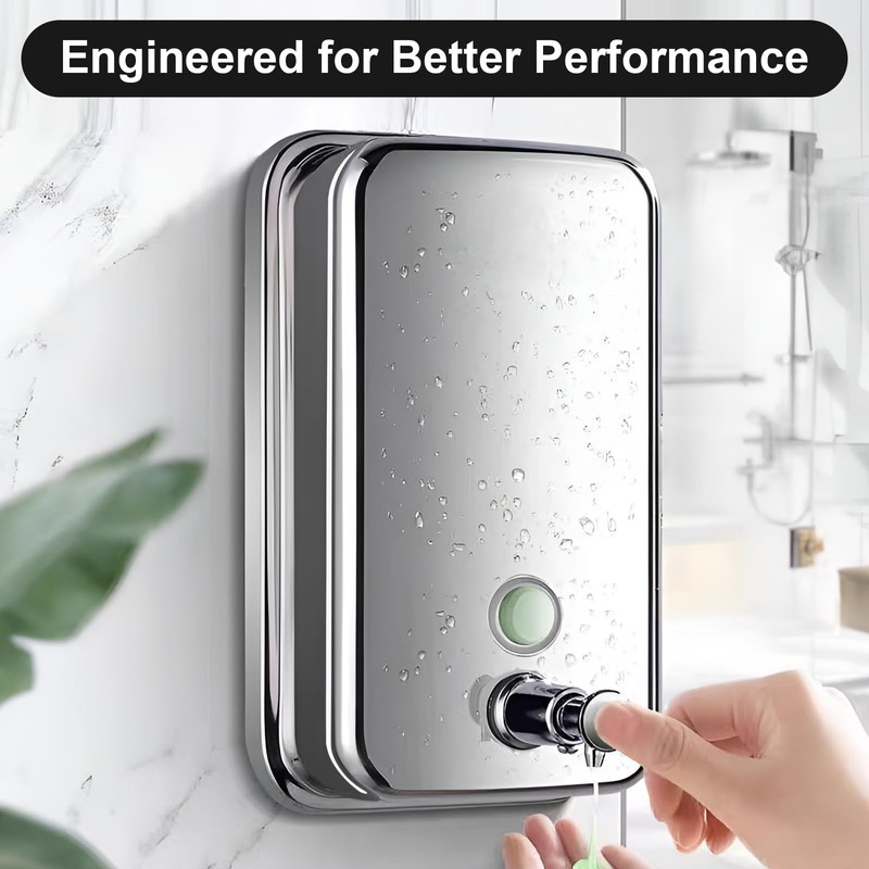 Heavy Duty Soap Dispenser Wall Mount Stainless Steel Soap Dispenser