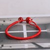 Zittop Men Women Lucky Ceramic Bead Red String Bracelet Hand