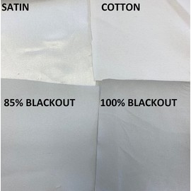 Ikiriska Add Satin or Cotton or Blackout Lining to Our Custom Made Curtains (100% Blackout, 50" Width)