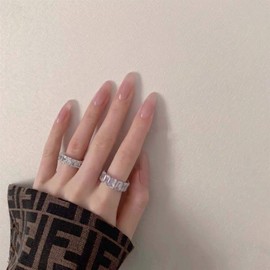 24 Pieces Nail Tips, Nail Decoration, Cute Elegance, Medium Length, Fake Nails, Girls' Association, Amusement Park, Girly Nail