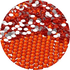 NCB 3000pcs Flatback Round Glass Nail Art Rhinestones Crystal for DIY Making Accessories Shoes, Clothes, Face Art, Bags, Manicure (Hyacinth, SS6 3000pcs)