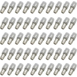 CTRICALVER Shelf Brackets, 5 x 16 mm Shelf Holder, Shelf Bracket, Glass Shelf Support for Kitchen Cupboard with Rubber Sleeve (Pack of 50)