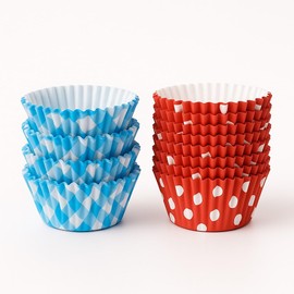 Cupcake Cases Lightweight 6cm Paper Muffin Baking Cups Oil Proof Cupcake Liners Suitable for Wedding Baby Shower Festivals Party Supplies Birthday Party Table Decoration Multicolor (4Pcs)