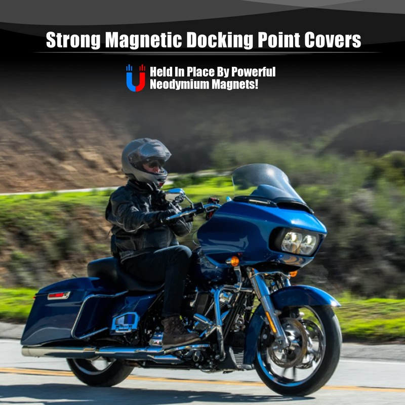 Goldfire Motorcycle Docking Hardware Covers Kit Detachable Magnet Docking Point