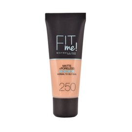 MAYBELLINE FIT ME MATTE AND PORELESS LIQUID FOUNDATION FOR NORMAL TO OILY SKIN 250 SUN BEIGE 30ML