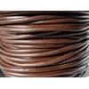 esnado Leather Cord Round 6 mm (5 Metres, Brown)