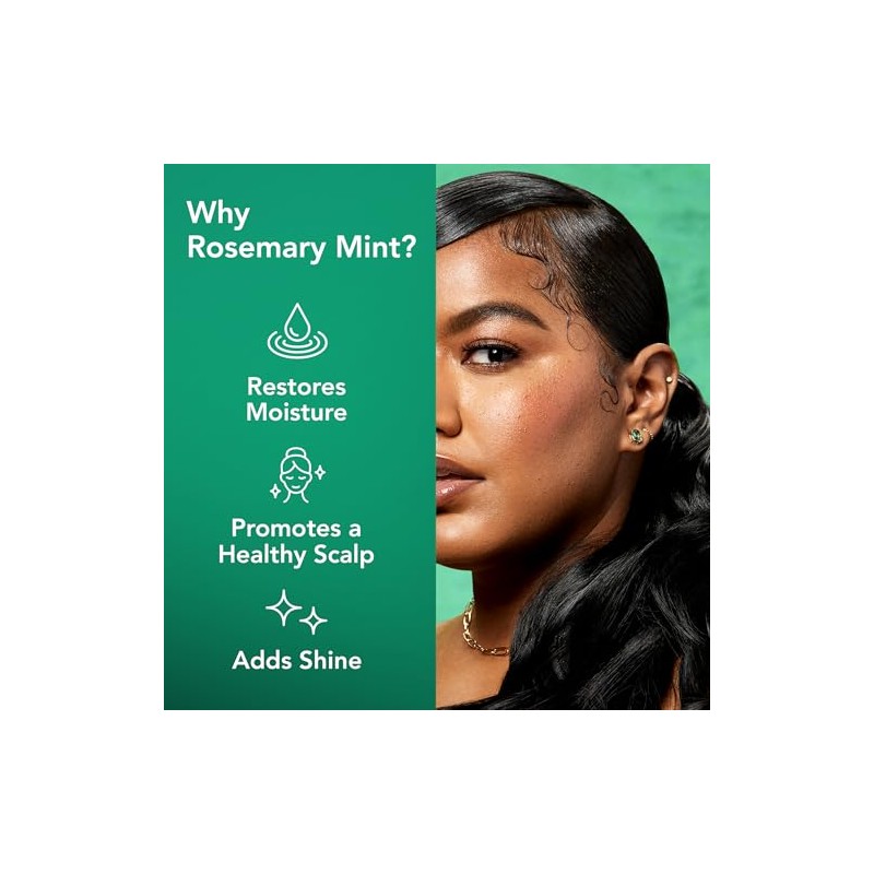 Eco Style Rosemary Mint Hair Gel, Alcohol Free, Vegan, 473