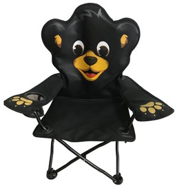 Wilcor Kids Camping Chair | Folding Outdoor Chair for Toddlers | Boys or Girls | Lightweight, Portable, and Durable | Great for Beach, Patio or Sporting Events (Kids Camp Chair, Willie Bear)
