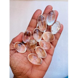 3Pcs Set Small Clear Crystal Quartz Lingam Himalayan Crystal Carved Shiva Lingam Sphatik Lingam Shivling Handcarved Handmade Pooja Meditation 25-35MM