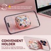 Inesore with Safety Lock for AirPods 4 Case 2024,Floral Cute