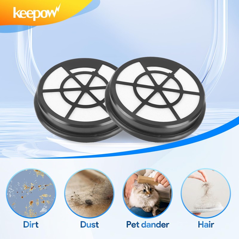 KEEPOW NEN110A Vacuum Filters for Eureka Whirlwind Bagless Canister Vacuum