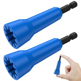 GLMFAN 2Pcs Wire Nut Twister, Wire Twisting Tool Wire Nut Driver, Spin Twist Wire Connector Socket Electrician Tools w 1/4inch Chuck for Drill and Wire Connector Tools, Enhanced Wiring Efficiency