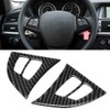 2Pcs/Set Carbon Fiber Steering Wheel Frame Cover Trim Left Hand
