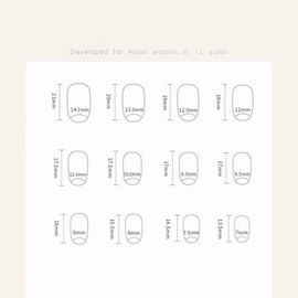 24pcs Oval False Claw French Strawberry Butterfly Cat Eye Press On Nail Fake Nail DIY Manicure Removable Nail Tips